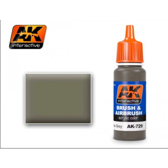Acrylic Paint - RAL7050 F7 German Grey Beige for German Desert Vehicles (17ml)