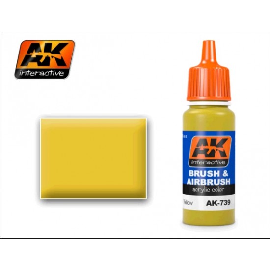 Acrylic Paint - Yellow (17ml)