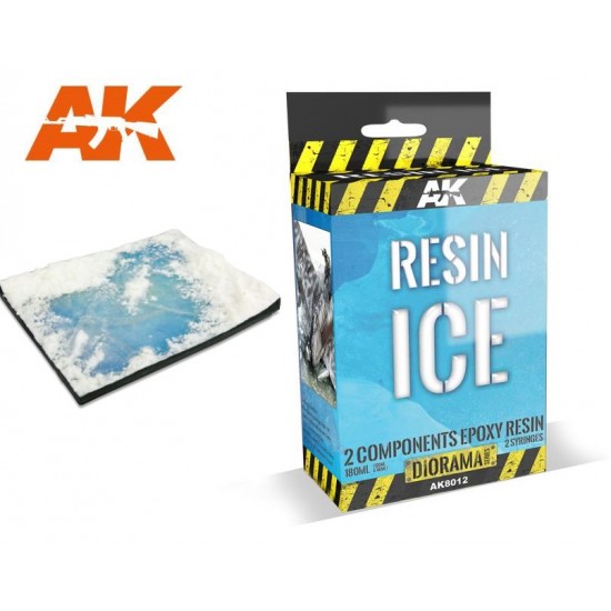 Resin Ice (120ml resin, 30ml hardener, Frozen Surfazes 17ml, 2 Syringes)