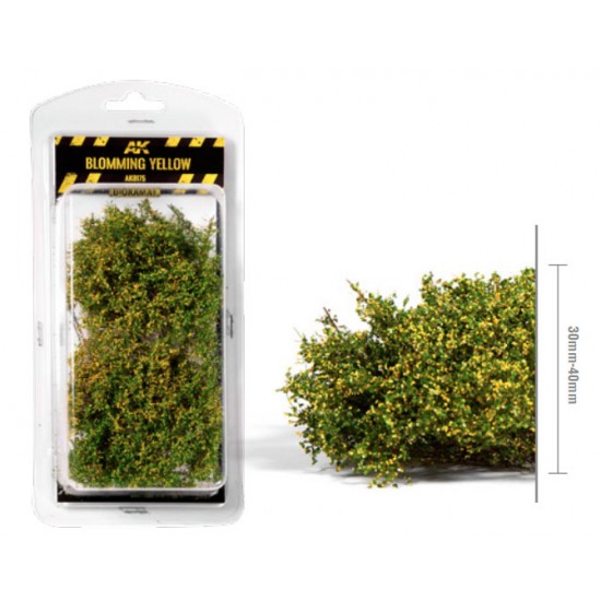 1/35 75mm 90mm Scale Blomming Yellow Shrubberies (bush)