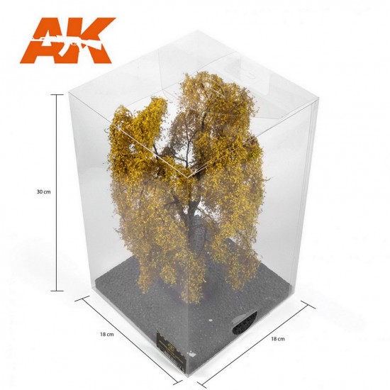 Weeping Willow Autumn Tree for 1/35 / 1/32 / 54mm Scale Scene (height: 260-270mm approx.)