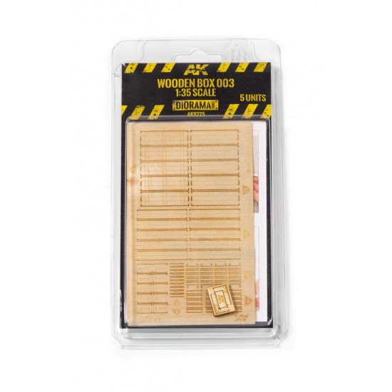 1/35 Laser Cut Wooden Box 003 (5pcs)