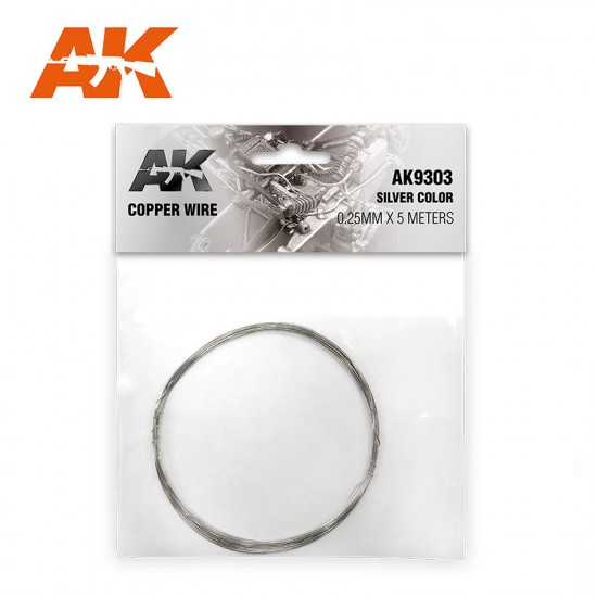 Copper Wire 0.25mm x 5 meters #Silver Colour