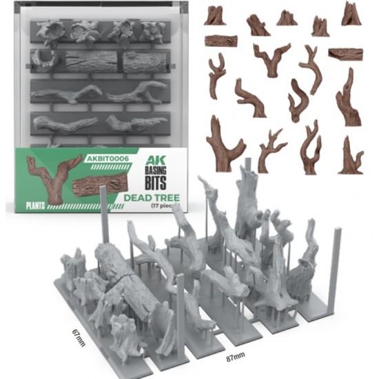 Wargames Basing Bit - Plants #Dead Tree Basing (17pcs)