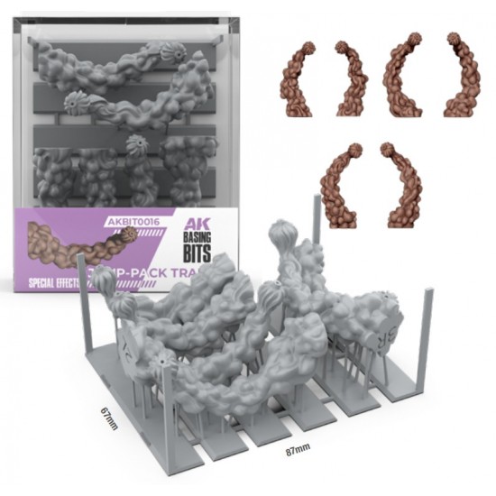 Wargames Basing Bit - Special Effects #Jump-Pack Trail FX (6pcs)