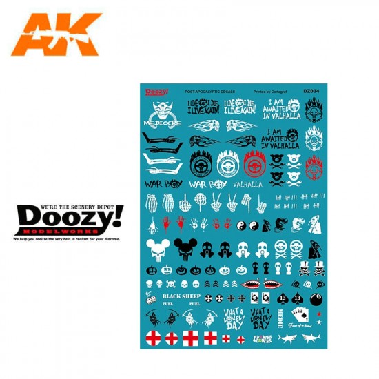 1/24 Assorted Post Apocalyptic Decals