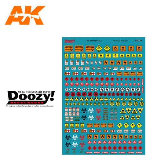 1/24 Assorted Fuel Signs Decals