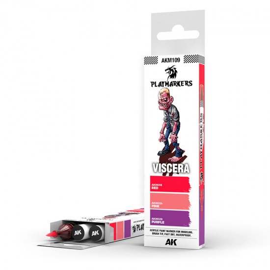 Playmarkers Set - Viscera (3 acrylic paint markers)
