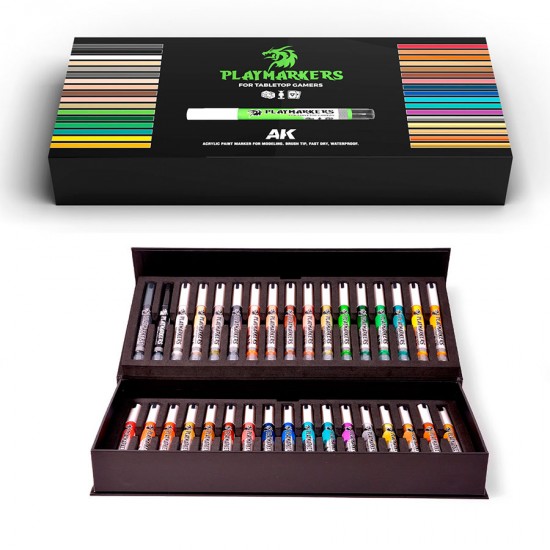 Special Box Playmarkers Full Range (34 acrylic paint markers)