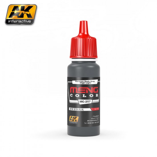 Meng Colour Series Acrylic Paint - German Dark Grey High Light (17ml)