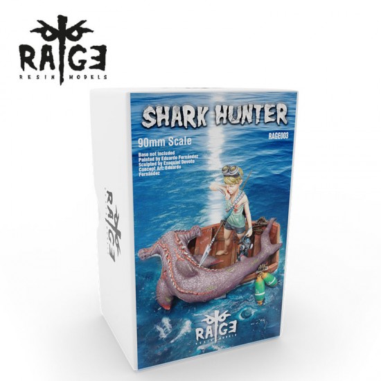 90mm Scale Shark Hunter Resin Figure