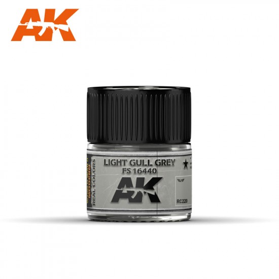 Real Colours Aircraft Acrylic Lacquer Paint - Light Gull Grey FS 16440 (10ml)