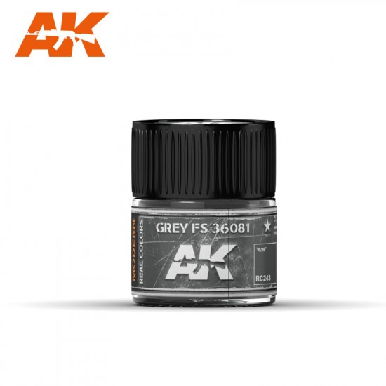 Real Colours Aircraft Acrylic Lacquer Paint - Grey FS 36081 (10ml)