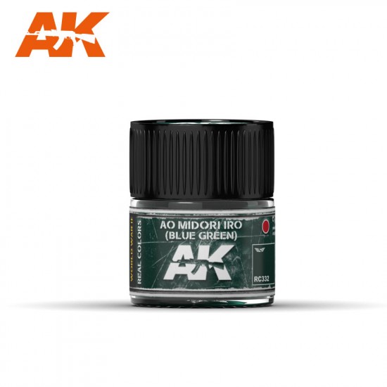 Real Colours Aircraft Acrylic Lacquer Paint - Ao Midori Iro (Blue-Green) (10ml)