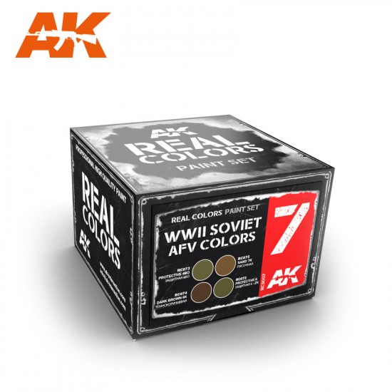 Acrylic Lacquer Paints Set - WWII Soviet AFV Colours (4 x 10ml)