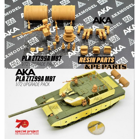 1/72 PLA ZTZ 99A MBT Upgrade Detail Set for Transform/3R Model #TK7001