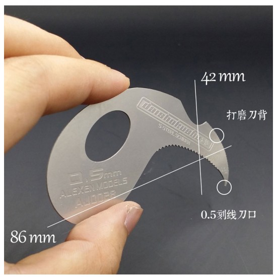 0.5mm Stainless Steel Scriber for All Scale Models