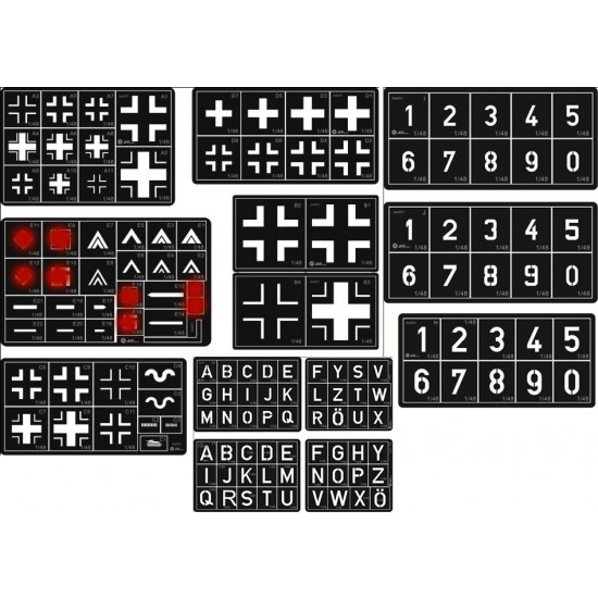 Painting Stencils for 1/48 WWII German Aircrafts