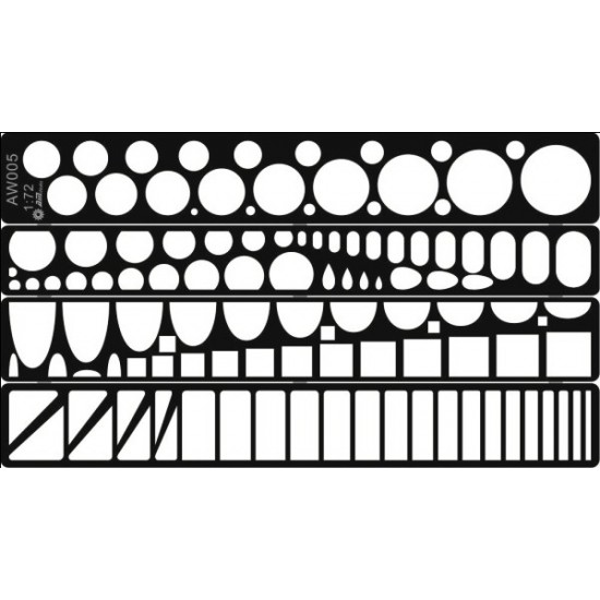 Scribing Templates for 1/72 Aircraft Models