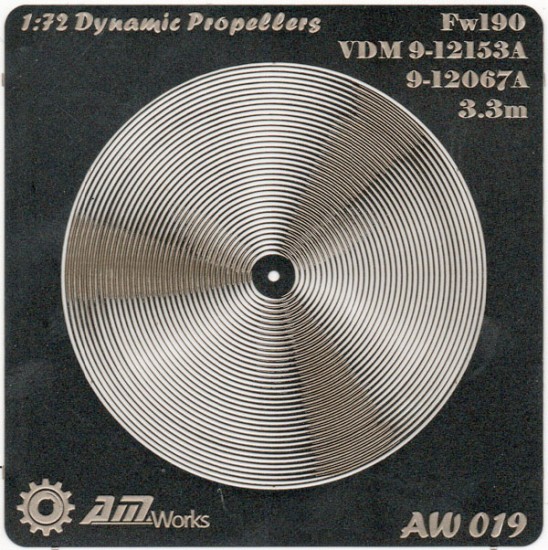 Dynamic Propeller for 1/72 Fw190 3.3m VDM9-12153A / 9-12067A