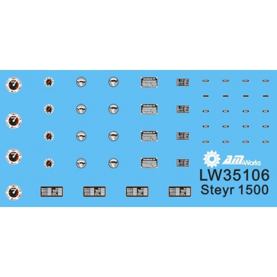 1/35 Vehicle Dials and Placards for Steyr 1500