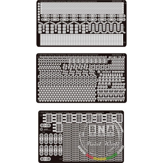 1/350 WWII US Navy Vessel Wiring, Cable Routers and Onboard Equipment