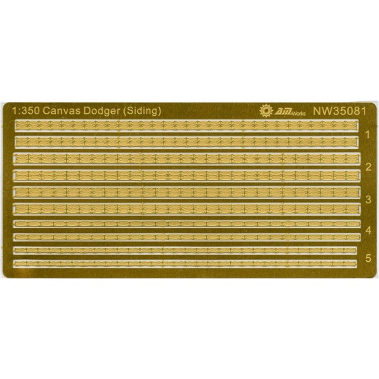 1/350 Photo-etched Canvas Dodger (Fabric Covered Railing)