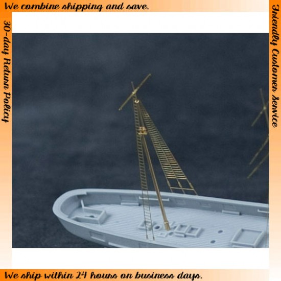 1/350 WWII Merchant Ship Multi-Use Mast Set