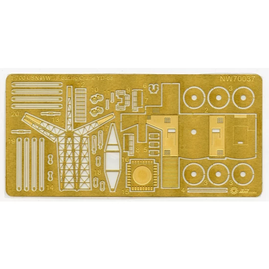 1/700 USN YD-88 25t Floating Crane 1930s-1970s