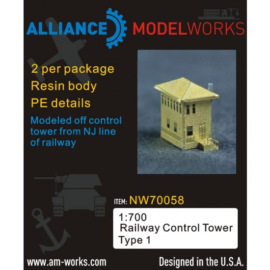 1/700 Railway Control Tower Type1 (2pcs)