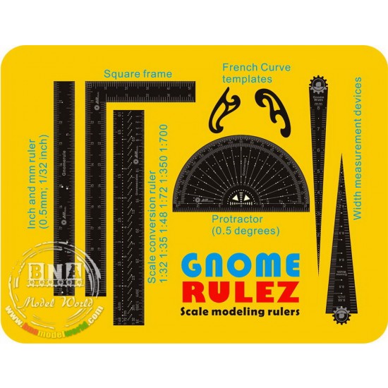 Scale Model Pannel Ruler Scale Modeling Ruler Set Alliance Model Works TW001