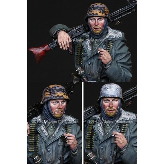 1/16 WSS MG42 Gunner (1 Figure w/2 Different Heads)