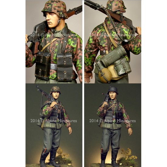 1/16 German Infantry with PzB 39 (1 figure w/2 different heads)