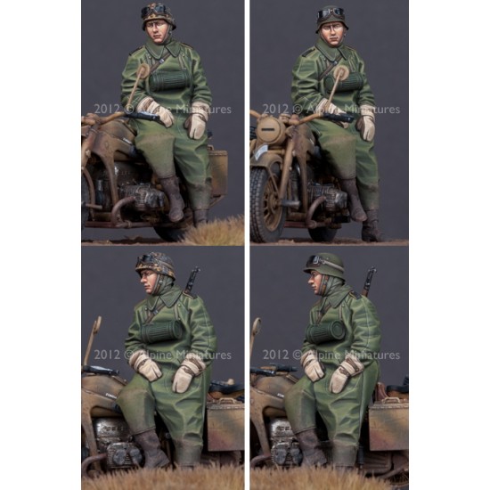 1/35 German Motorcycle Driver (1 figure) for newer Zundapp KS750 & BMW R75 kits