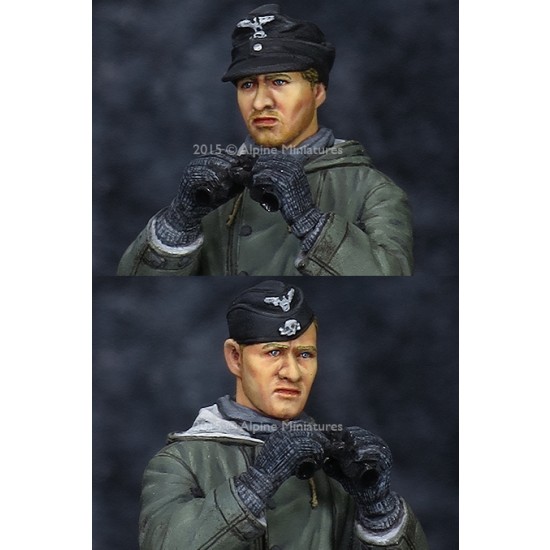 1/35 SS Panzer Crew in Winter (1 figure w/2 different heads)