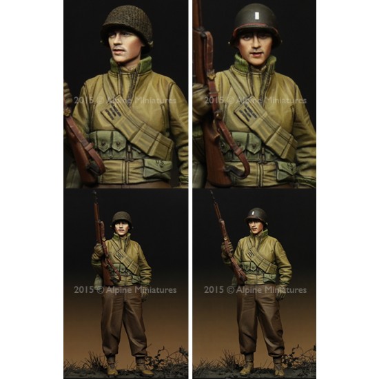 1/35 WWII US Infantry (1 figure w/2 different heads)