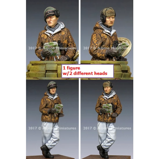 1/35 WSS Panzer Commander Winter (1 figure w/2 different heads)