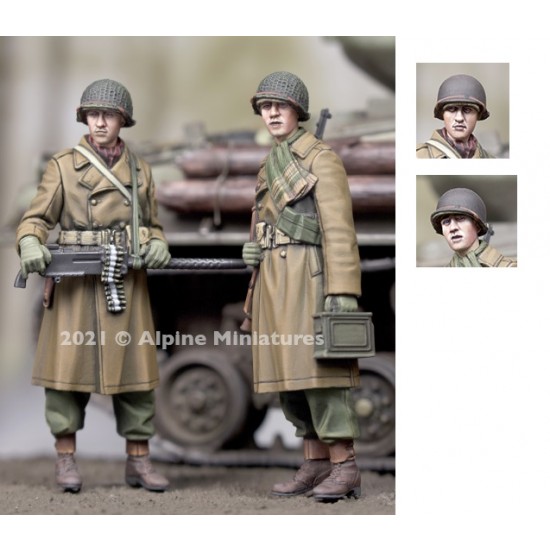 1/35 WWII US MG Team Winter (2 figures)