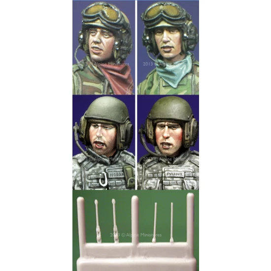 1/35 Modern US Tanker Heads (4pcs)