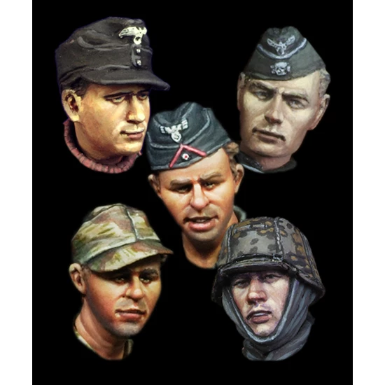 1/35 WW2 German Head Set #2 (5 heads)