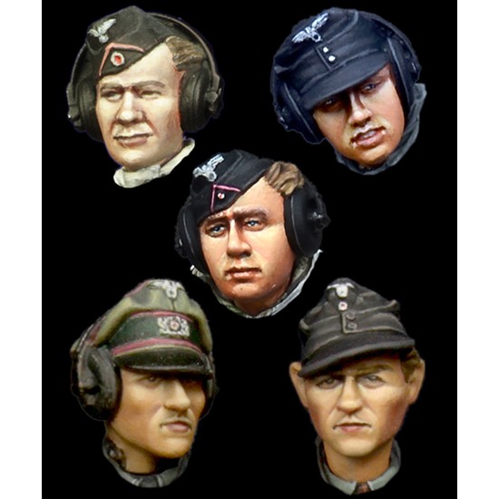 1/35 German Panzer Crew Head Set Vol.1