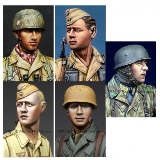 1/35 Fallschirmjager Head Set #2