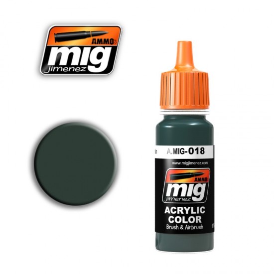 Acrylic Paint - Waffen SS & Polizei Grun/Green Colour (17ml)