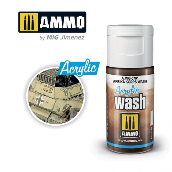 Acrylic Wash - Afrika Korps Wash (15ml)