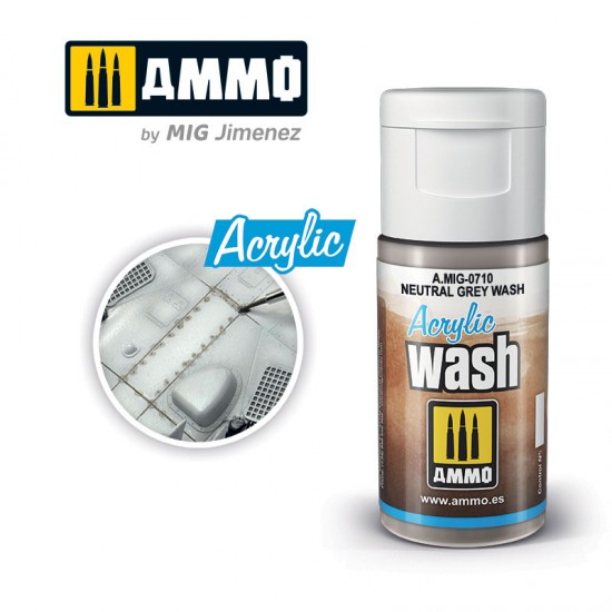 Acrylic Wash - Neutral Grey Wash (15ml)