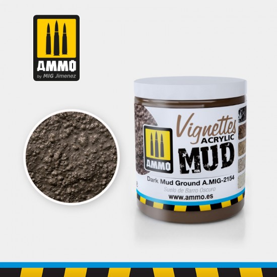 Vignettes Acrylic-based Mud for Dark Mud Texture Ground (100ml)