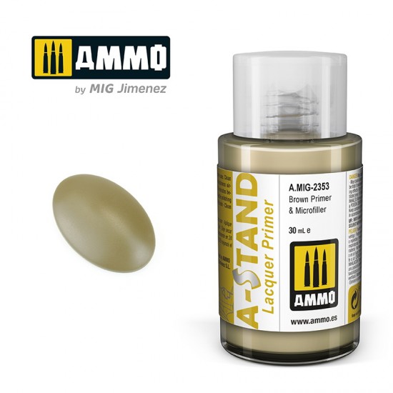 A-STAND Lacquer Primer - Brown Primer & Microfiller (30ml)