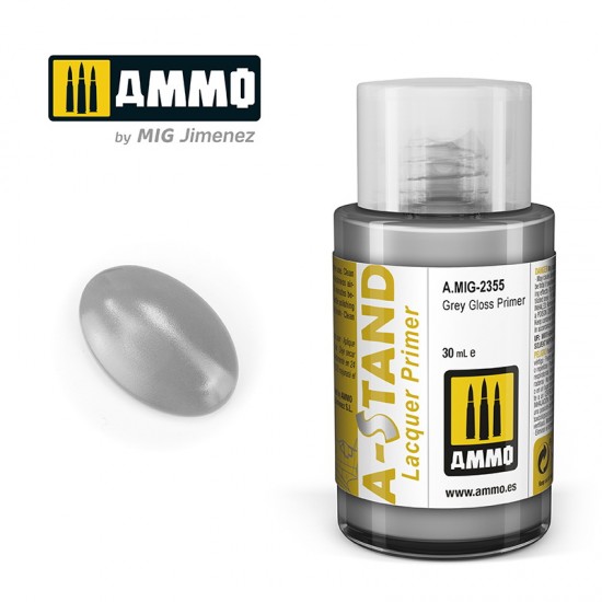 A-STAND Lacquer Primer - Grey Gloss (30ml)