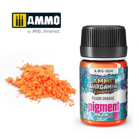 Ammo Wargaming Universe - Fluor Orange Pigment (35ml jar)