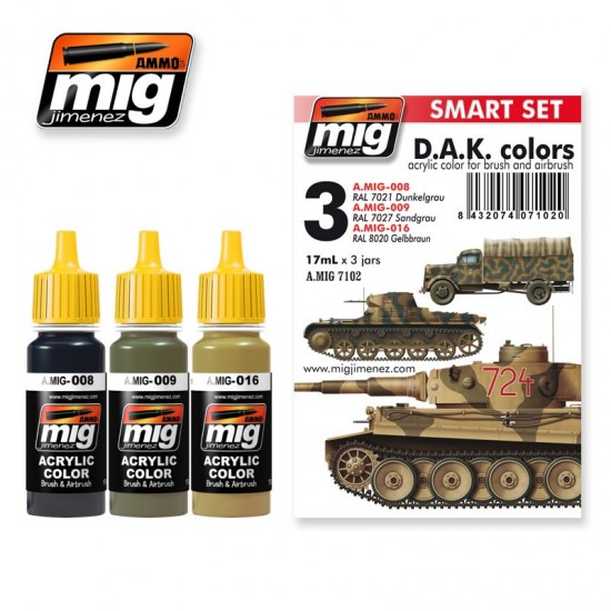 Deutsche Africa Korps - Smart Acrylic Paint Set (3 x 17ml)